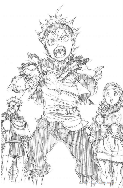 guren-no-shishio:Black Clover Light Novel 2 Illustrations