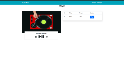 Music player final UI