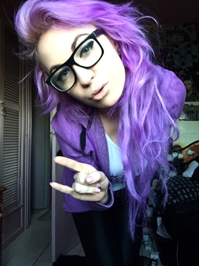 Girls With Purple Hair Tumblr