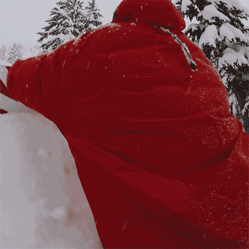 hike snowboarding snow powder gif animated gif