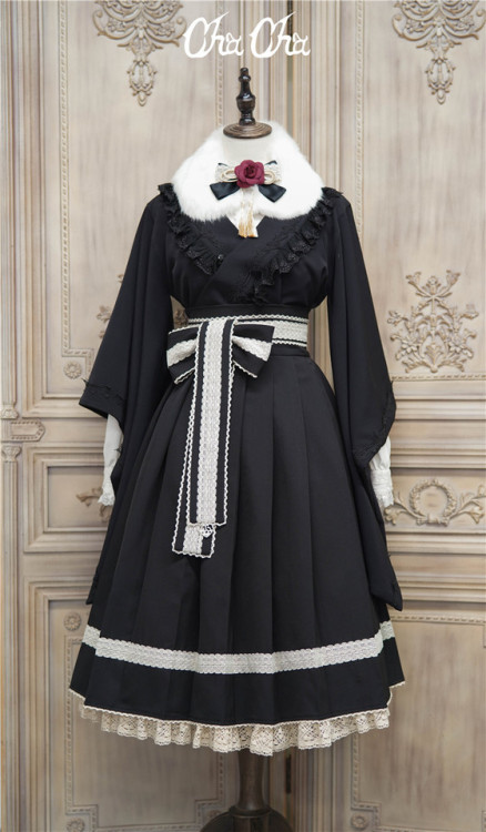 lolita-wardrobe:【NEW Designs (Skirt, Big Fur Collar, Furisode,...