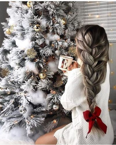 Christmas Beauty Hairstyle Tumblr