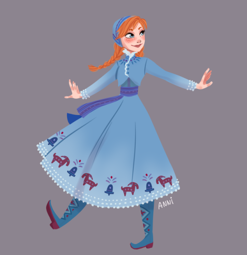 loonylein:Long time no Lineless Art…Have a Anna in her...