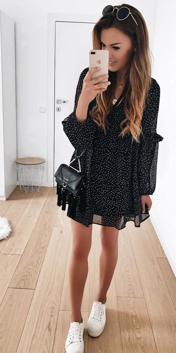 60+ Amazing Spring Outfit Ideas to Feel In Love With - celebrity news, runway fashion, #Pretty, #Best |Anzeige| Guten Morgen ihr Lieben endliiiich spielt das Wetter fSommerkleidchen wieder mit Es wurde auch Zeit Geniedas tolle Wetter....Ich weuch einen ganz tollen Sonntag , dress , summerdress , dots , outfitinspiration , dailyoutfits , dailylook , sunday , weekend 