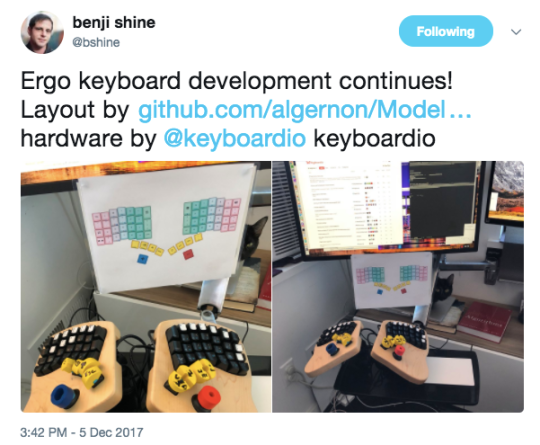 Benji Shine has been experimenting with foam and alternate key layouts to find the most comfortable possible personal setup