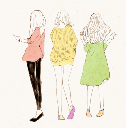 illustration girl on Tumblr