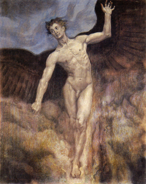 oldpaintings:Icarus, 1906 by Sascha Schneider (Rudolph Karl...