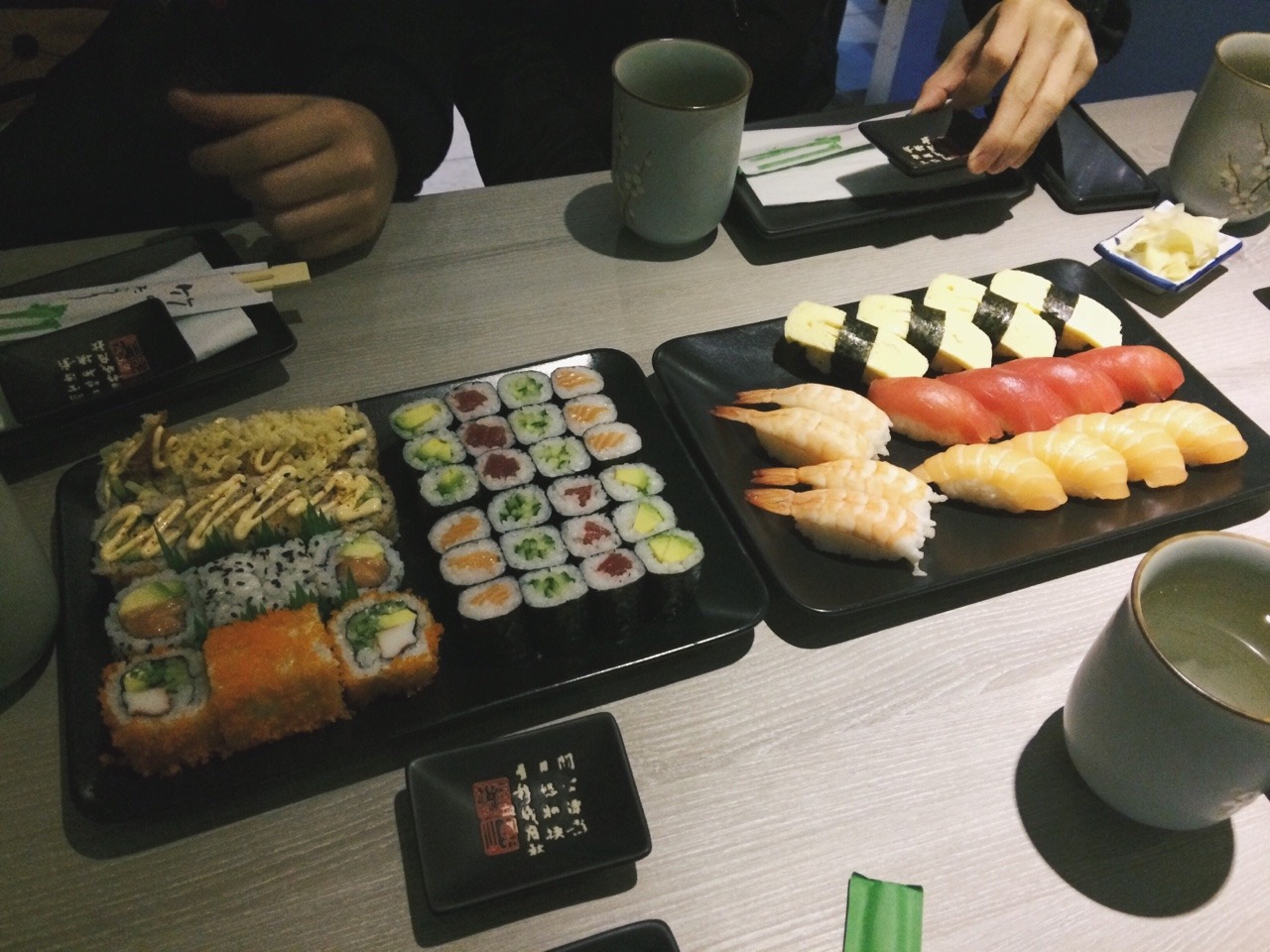 We had authentic sushi for lunch. Humans are such predictable creatures
