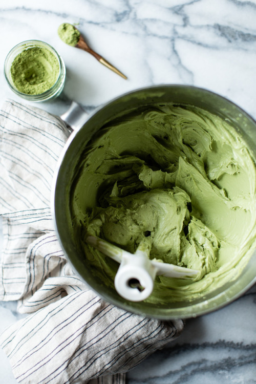 sweetoothgirl:matcha cream cheese frosting