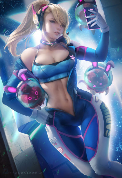 un-censored-art:Samus By Sakimichan