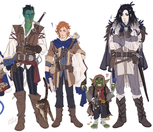 alternate outfits for the critical role wildemount crew! level...