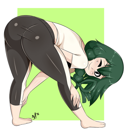 bmayneart:Frog girl doing some stretches! How else do you think...