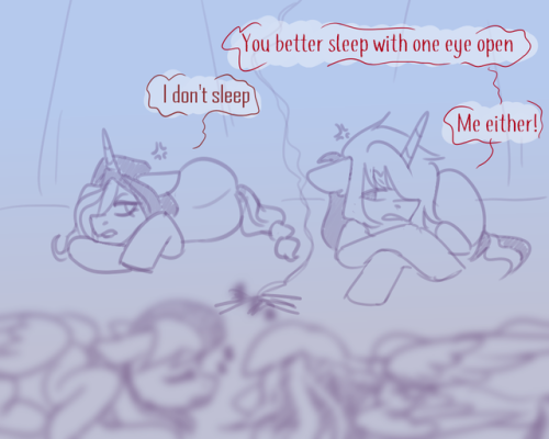 ask-cloudkicker:Two Grumpy Unicorns (Bonus Frames) featuring...