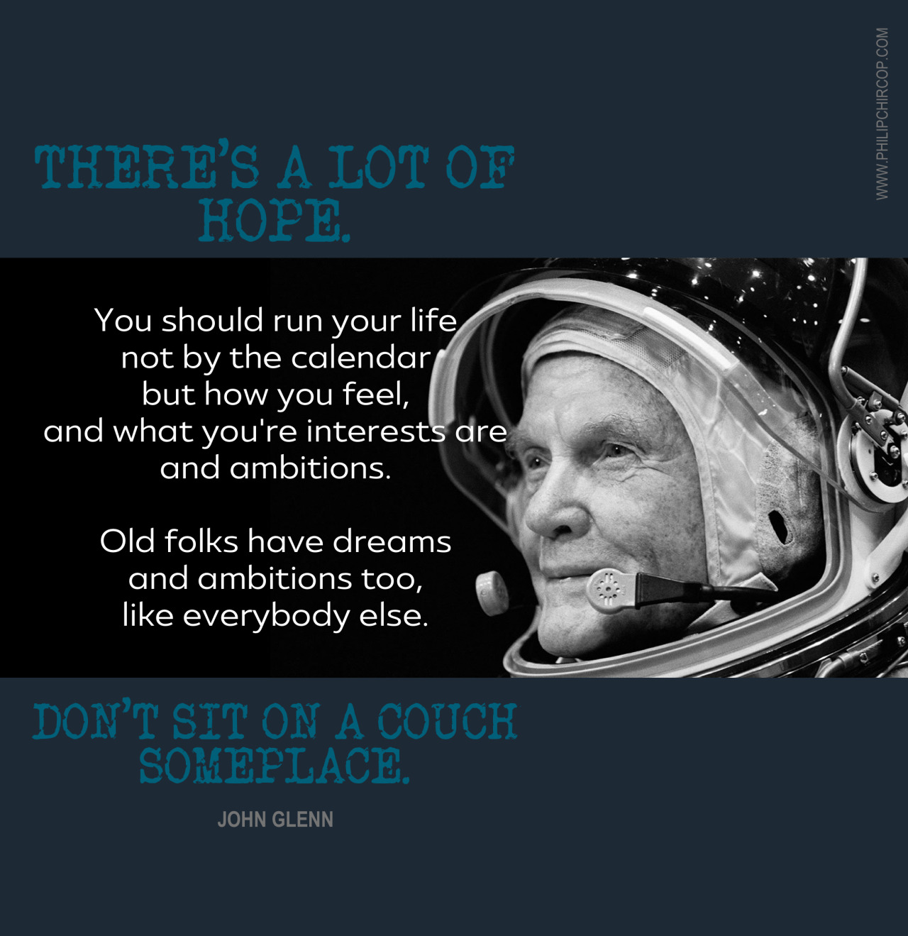 A-MUSED - JOHN GLENN. MEMORABLE QUOTES II There’s a lot of...