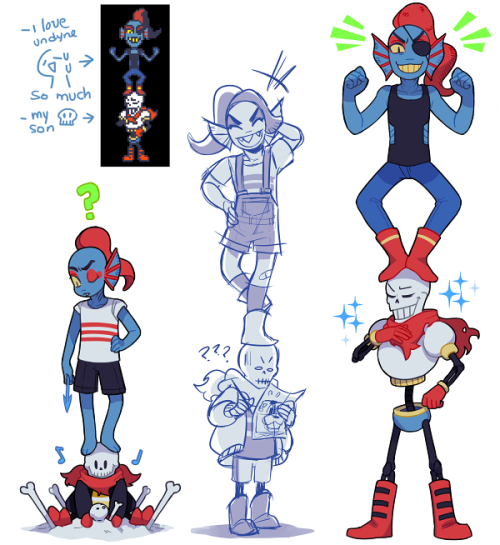 hachibani:redraw (?) based on my favourite Undyne sprite, so...