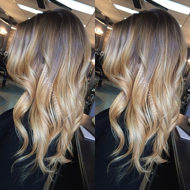 Hair Beauty Fashion Full Head Of Balayage Done With