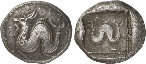 history numismatics coins lycia ketos cetus stater sea monster sea serpent mythology ancient greek lycian 5th century bc