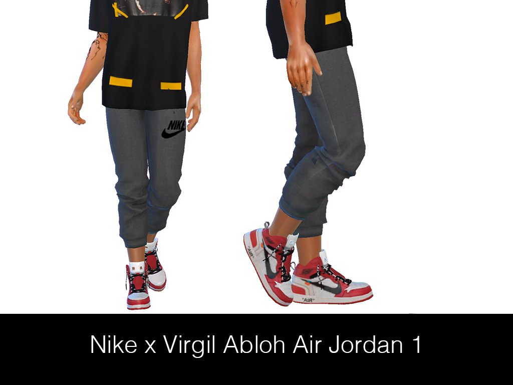 Streetwear for Sims 4 - HypeSim - NIKE x VIRGIL ABLOH AIR ...