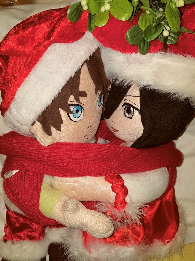 Eren & Mikasa Plush — Eren and Mikasa plush have been together for 3...