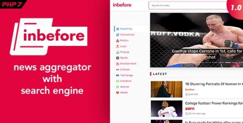 InBefore v1.0.2 - News Aggregator with Search Engine Nulled