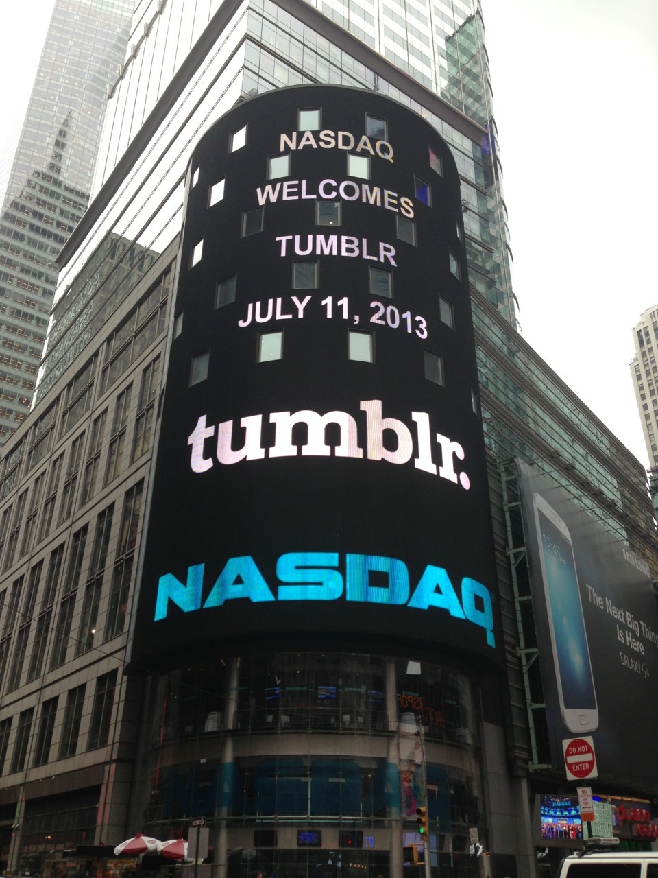 Marissa's Tumblr — The Nasdaq tower on Times Square