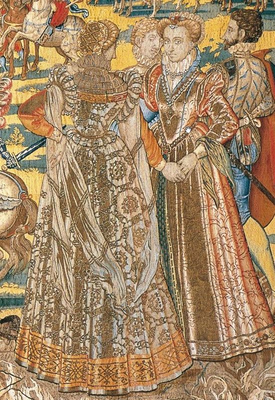 Madame de Pompadour (“The Valois tapestries” (showing court festivities...)