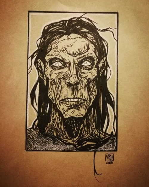 #inktober2018 Day 5: Frankenstein Monster consumed by hate....