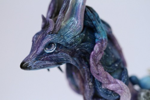 sosuperawesome:Galaxy Fox Figurine, by The Arctistic Fox on...