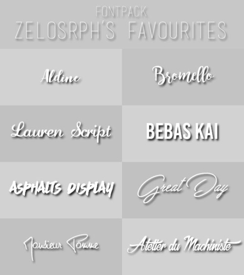 fonts pack | Tumblr