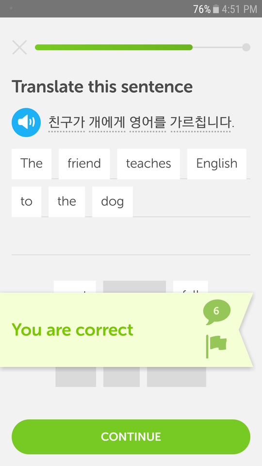 korean in duolingo