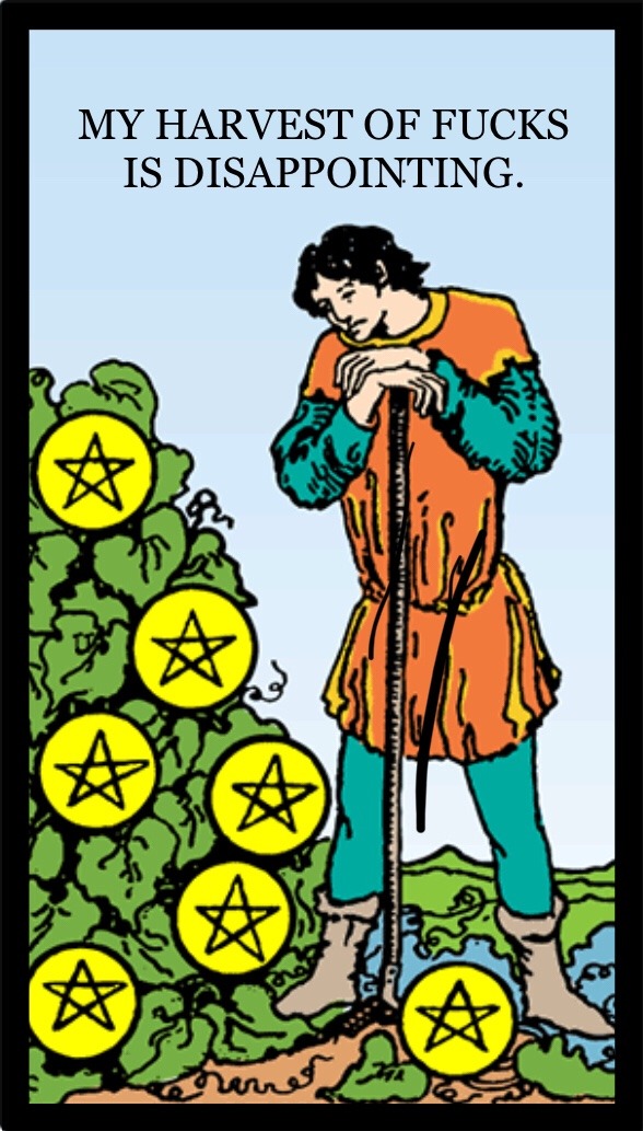 seven of pentacles