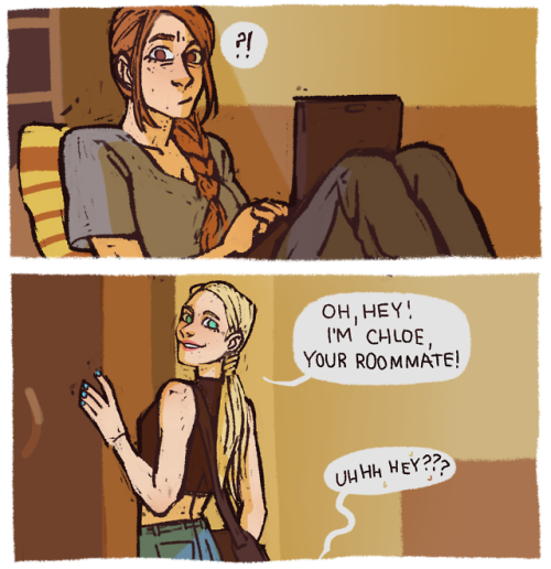 hehearse:dorm au where north lives with three great girls in...