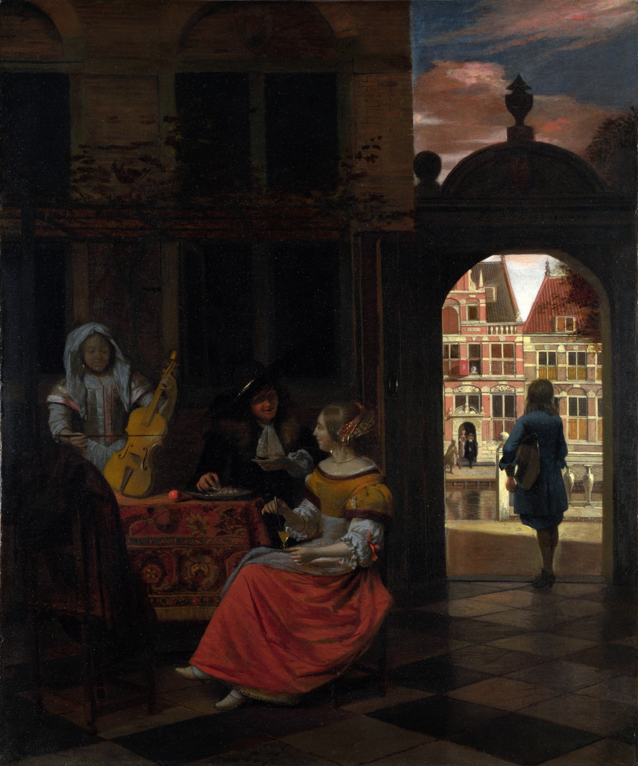 master-painters:
“Pieter de Hooch - A Musical Party in a Courtyard - 1677
”