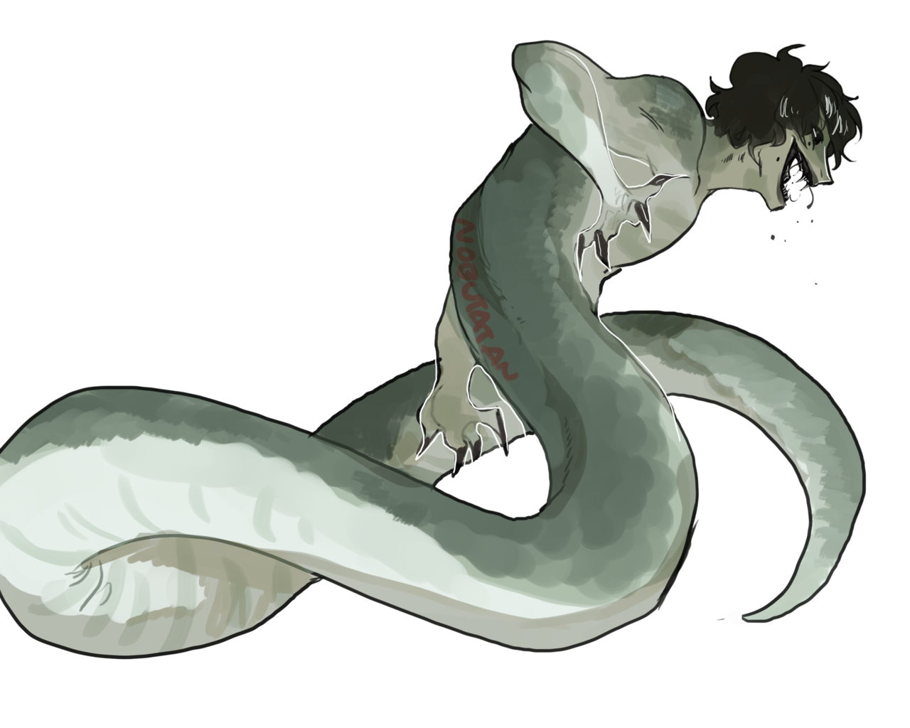 Species: Naga (snake person) Aesthetics: yellow python, cornsnake, albino p...