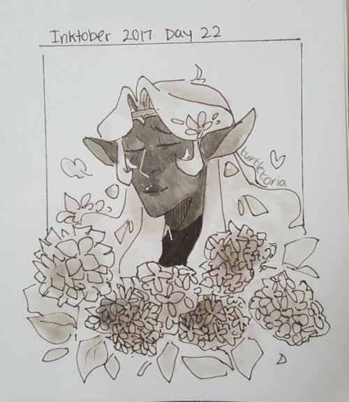 turtletoria-art:inktobers days 18-23!! it’s voltron and flowers...