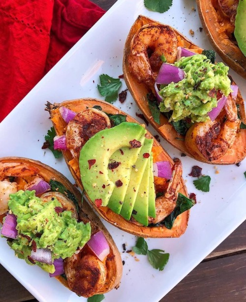 food food porn foodporn foodie foodgasm yummy yum delicious seafood shrimp avocado sweet potato