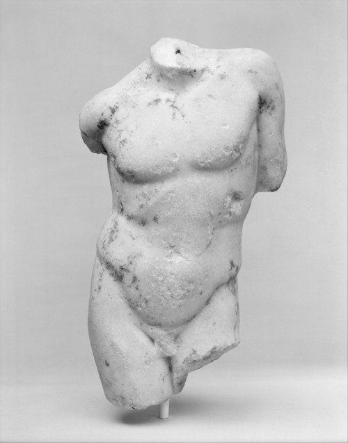 met-greekroman-art:Marble torso of a boy, Greek and Roman...