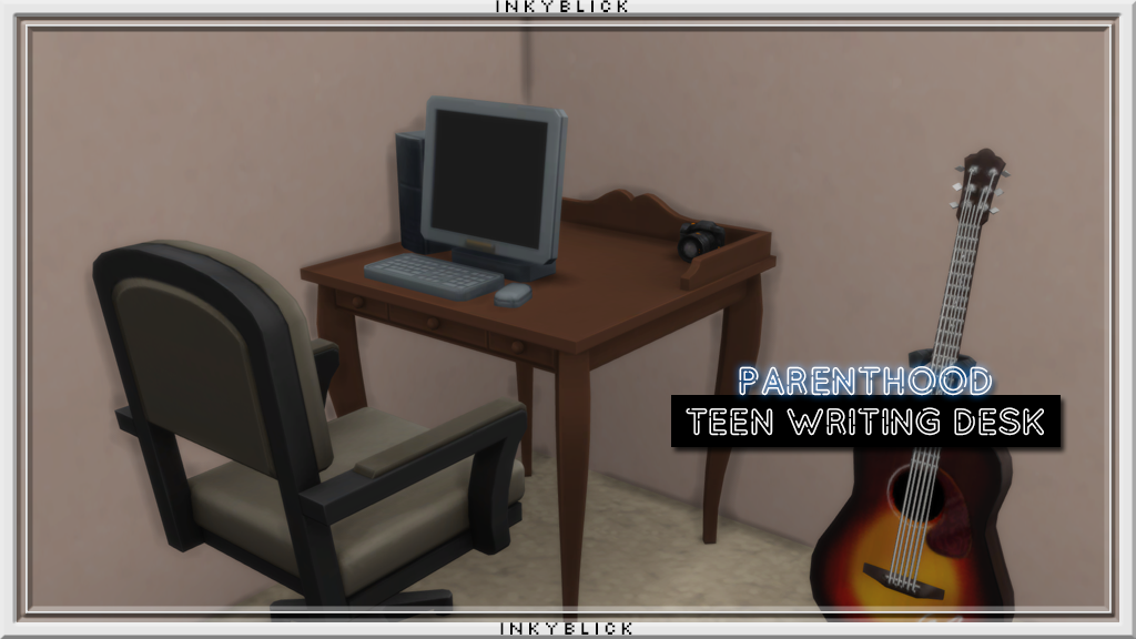 Maxis Match Cc World Inkyblick Parenhood Teen Writing Desk