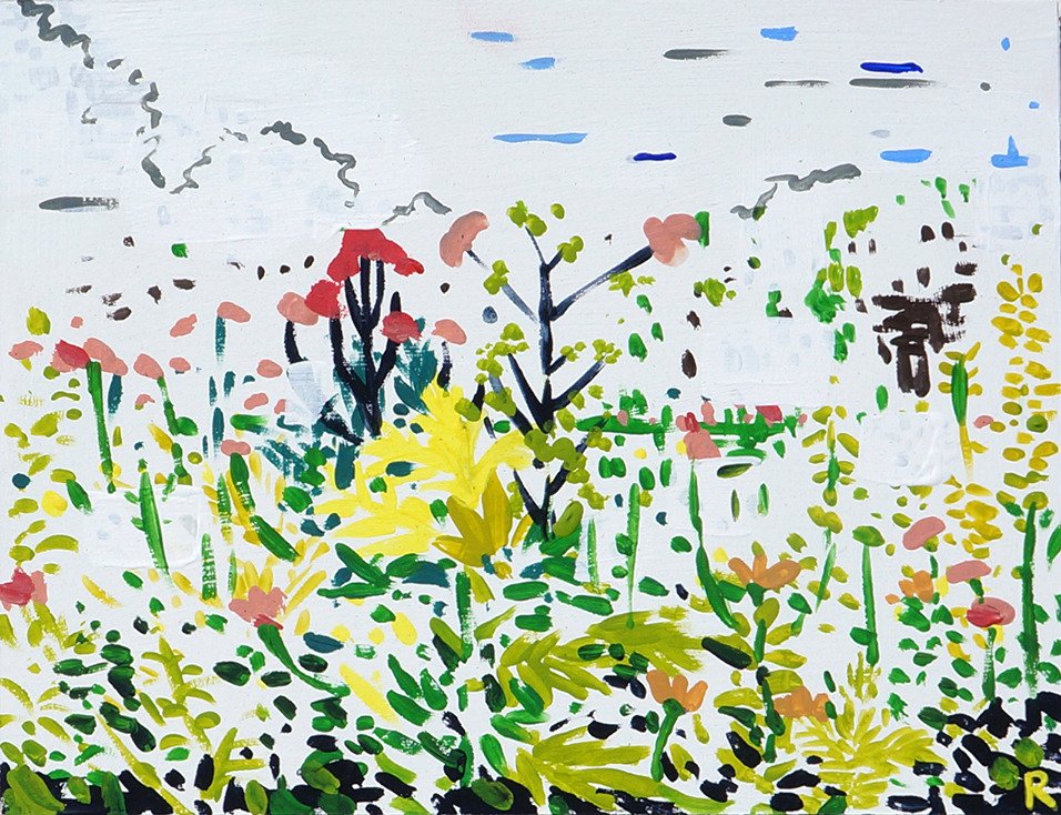 Wildflowers, acrylic on canvas, 2014