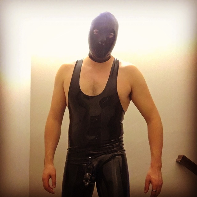 Rubber Guy Rubbered Up For Some Fun Time Last Ni