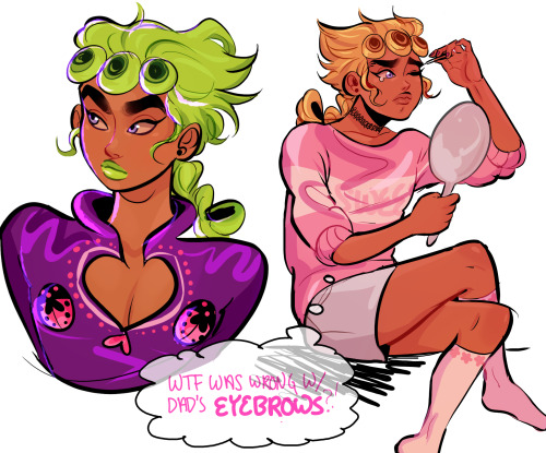 amr98:i have a headcanon that giorno has big brows like his...