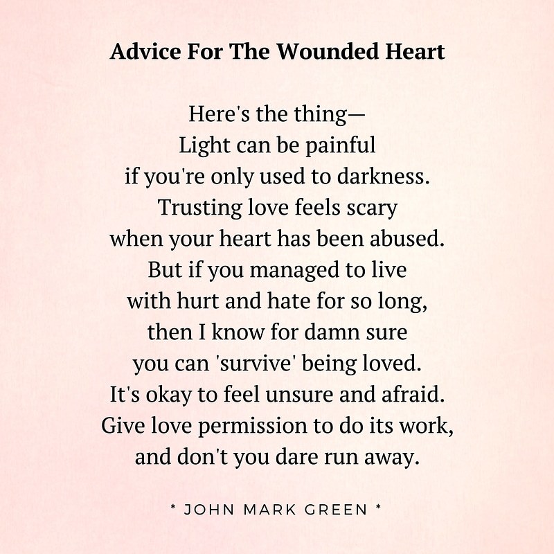 John Mark Green Poetry If Youve Experienced Long Term - 