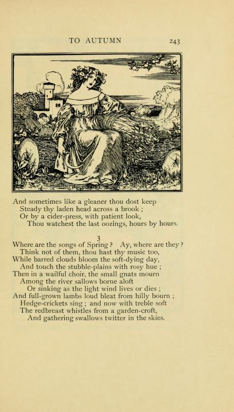 English Idylls — To Autumn By John Keats From Poems By John