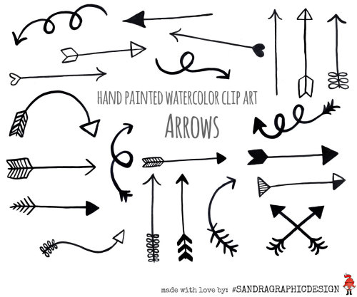 free doodle arrows clip art - photo #3