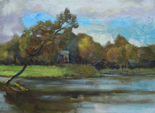 Plein air, etude landscape, oil, 2016, 2017-2018