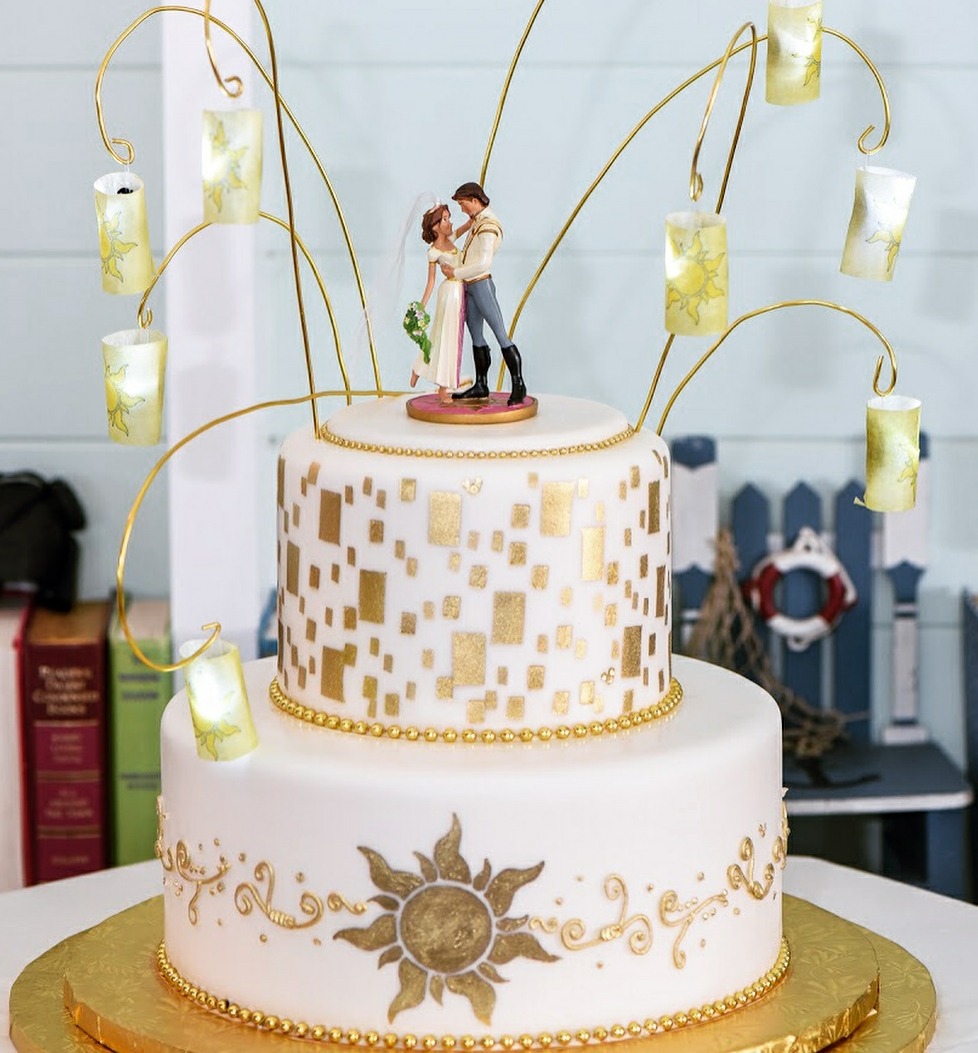 Disney Dream Weddings Tangledaddict Tangled Themed Wedding Cake