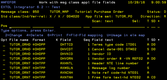 cleo extol integrator work with message class application file fields constant