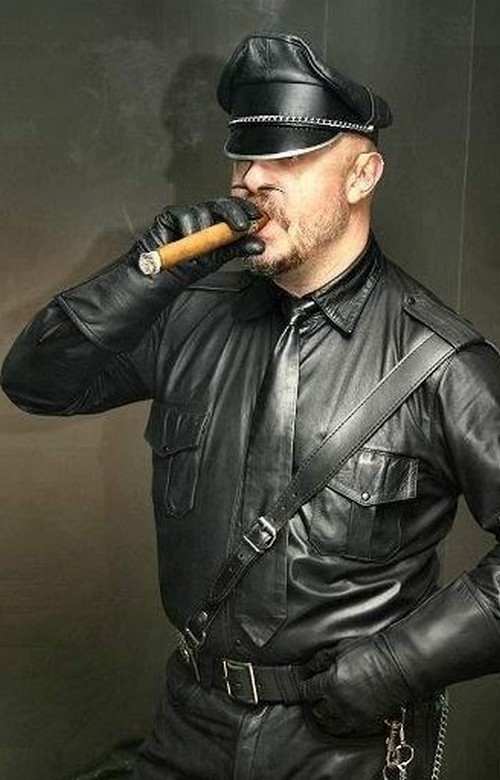 LEATHER COP FR — cigarboycody1: dutchbear74: Leather & Cigars ...