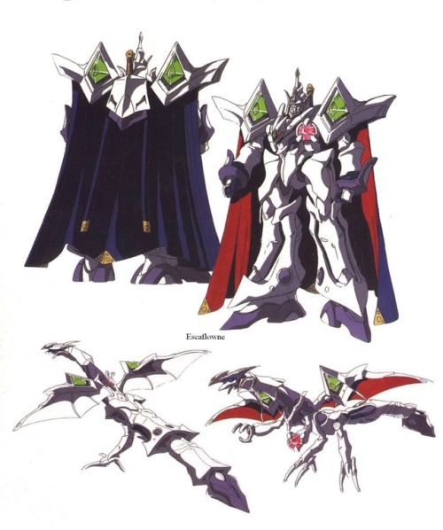 thecontrolsaredead:Escaflowne Guymelef Concept Art