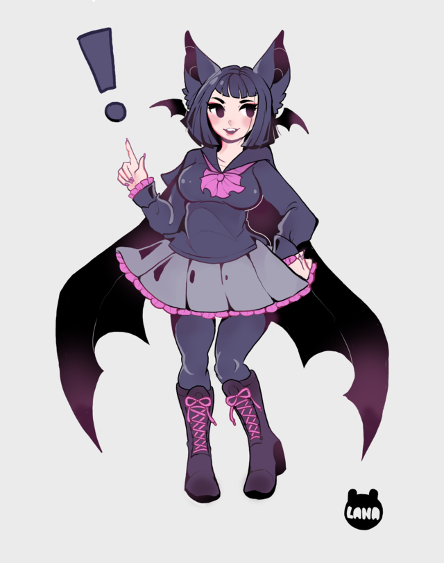 A cute vampire bat commission for... - Im Lana;